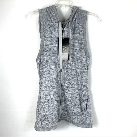 NWT Active Life Womens Hooded w/Petal Back Vest - Picture 2 of 6
